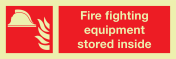 IMO Sign Fire fighting equipment stored inside
