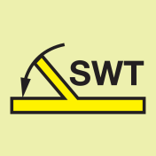 IMO Sign "B" class self closing semi-watertight fire door