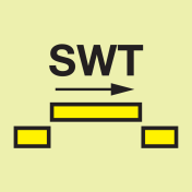 IMO Sign "B" class self closing semi-watertight sliding fire door