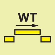 IMO Sign "B" class self closing watertight sliding fire door