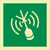 Fotoluminescerende sticker met IMO pictogram EPIRB