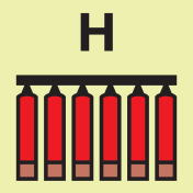 IMO Sign Fixed Halon Extinguishing Battery