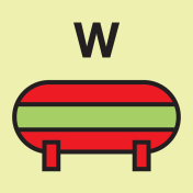 IMO Sign Fixed Water Extinguishing Installation