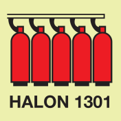 IMO Sign Halon 1301 Battery