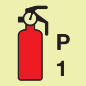 IMO Sign Powder Fire Extinguisher P1 