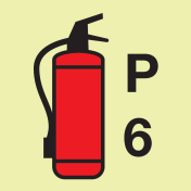 IMO Sign Powder Fire Extinguisher P6