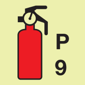 IMO Sign Powder Fire Extinguisher P9