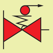 IMO Sign Remote controlled fuel/lub oil valves