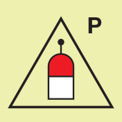 IMO Sign Remote release station Powder