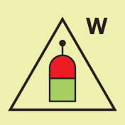 IMO Sign Remote release station water