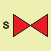 IMO Sign Sprinkler Section Valve