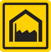 Signalering Industriebord reflecterend geel klasse 1