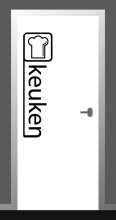 Deursticker Keuken