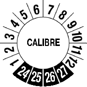Keuringssticker "Calibre"