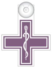 Kinesitherapeut op bezoek (bordje)