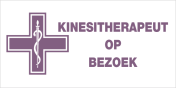 Kinesitherapeut op bezoek (bordje)