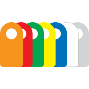 Kunststof labels PVC met gesloten sluiting