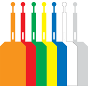 Kunststof labels PVC met sluiting model A