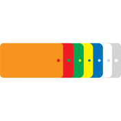 Kunststof Labels PVC rechthoek