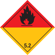 Magneet Bord Organische Peroxiden 5.2 - ADR, ADN, IMO, IMDG, RID en IATA