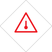 Magneet Bord Verhoogde Temperatuur - ADR, ADN, IMO, IMDG, RID en IATA