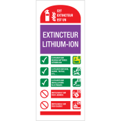 Panneau extincteur lithium-ion