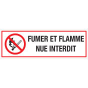 Panneau Fumer et Flamme Nue Interdit 