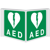 Panorama bord met pictogram AED - KB 21-4-2007