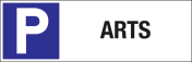 Parkeerbord "Arts" Dibond 340x110mm