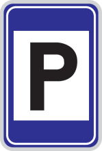 Parkeerbord "Parkeerplaats" aluminium 400x600mm