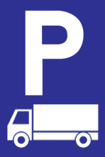 Parkeerbord "Vrachtwagens" Dibond 400x600mm