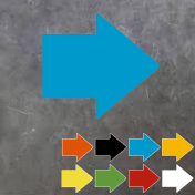 PictoRoute vloersticker pijl 90mm