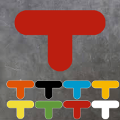 PictoRoute vloersticker T stuk