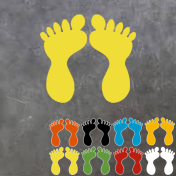 PictoRoute vloersticker voeten / voetafdrukken