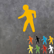 PictoRoute vloersticker Voetganger