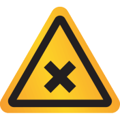 Reflecterende sticker met pictogram "Waarschuwing Schadelijke, Irriterende Stoffen"