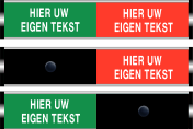 Schuifbord met eigen tekst