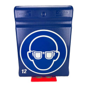 Secubox met 12 sorteervakken blauw