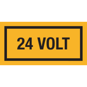Sticker met tekst "24 Volt"