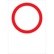 Sticker met pictogram Algemeen Verbod