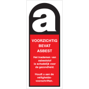 Sticker Asbest Markering