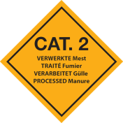 Sticker Categorie 2 - Verwerkte Mest
