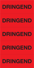 Sticker Dringend rood