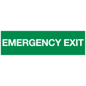 Emergency exit (sticker)