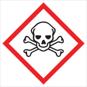 Sticker met pictogram "Giftige Stoffen" - GHS 06