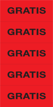 Sticker Gratis rood