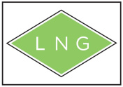 Brandstofsticker groen-wit LNG