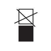 Sticker met pictogram Niet stapelen