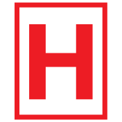 Sticker met pictogram van een ondergrondse brandkraan