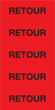 Sticker Retour rood